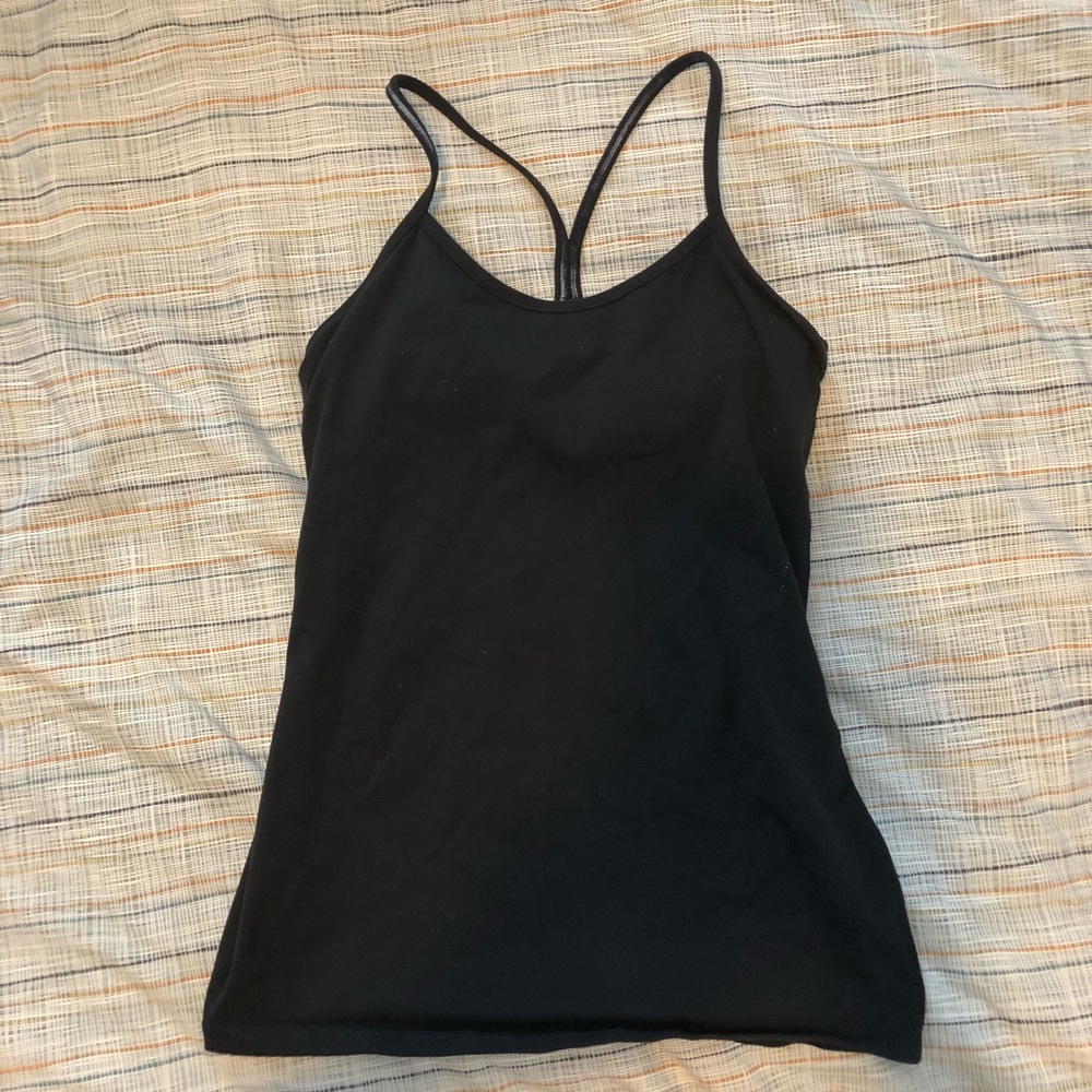 Lululemon Power Y Tank black size 8